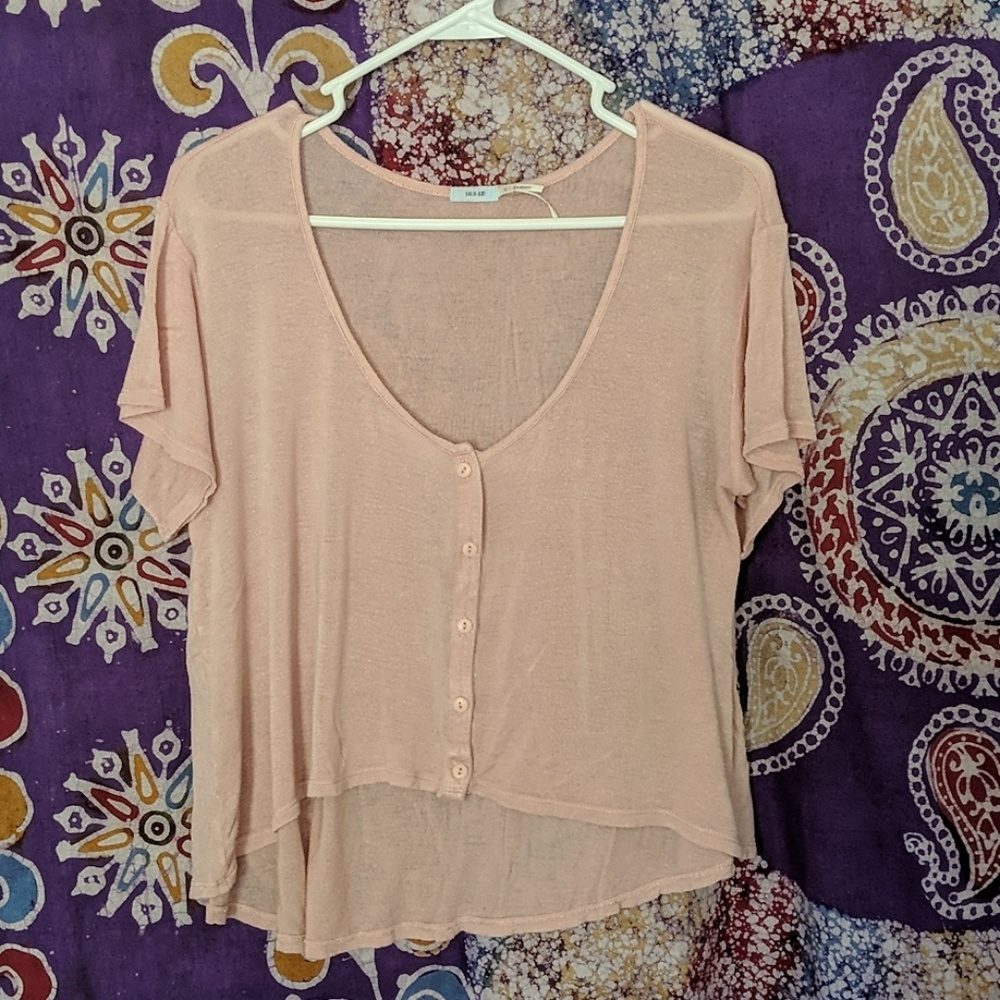 Asymmetrical crop top